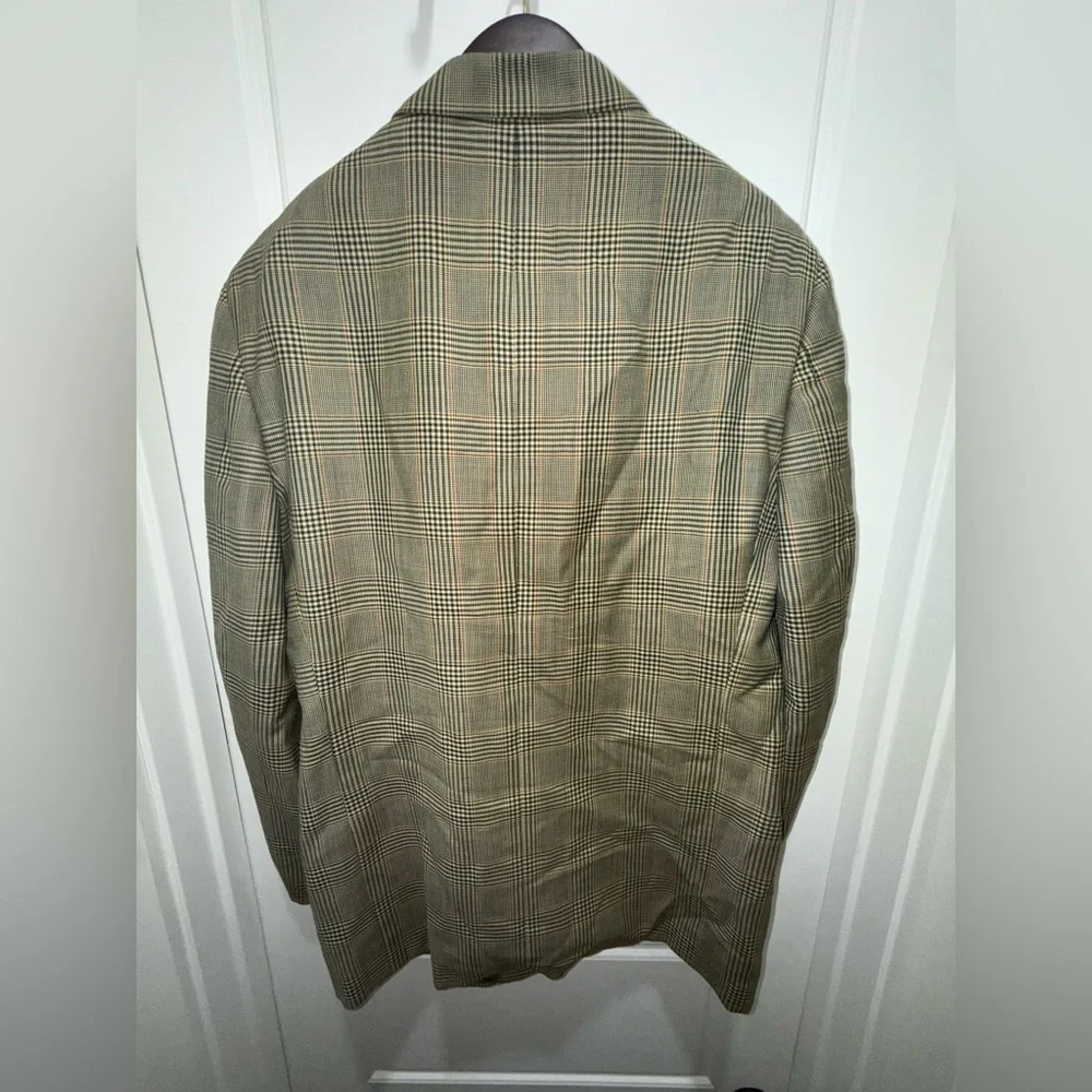 Valentino. Men’s Wool Checked Blazer. 42L.